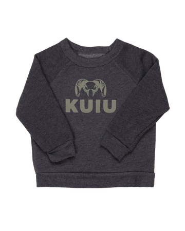 Toddler Stacked Logo Crewneck Sweatshirt | Olive