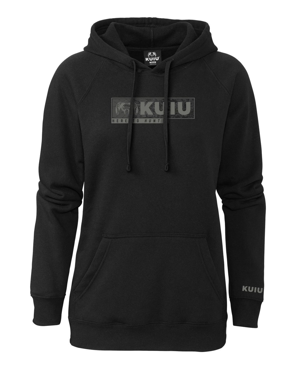 Women's Here to Hunt Gritstone Hoodie | Black