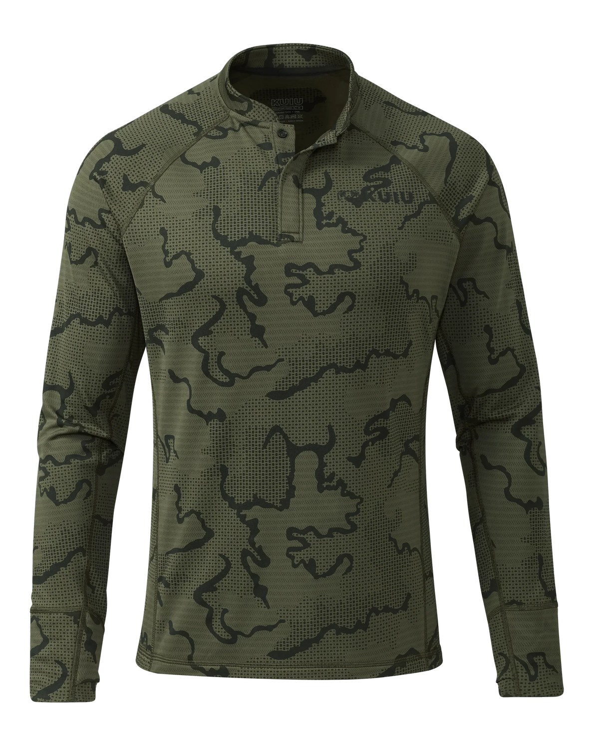 Ridgepoint Fleece Henley | Olive Tonal