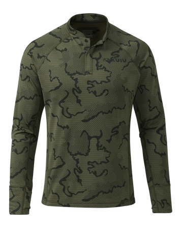 Ridgepoint Fleece Henley | Olive Tonal