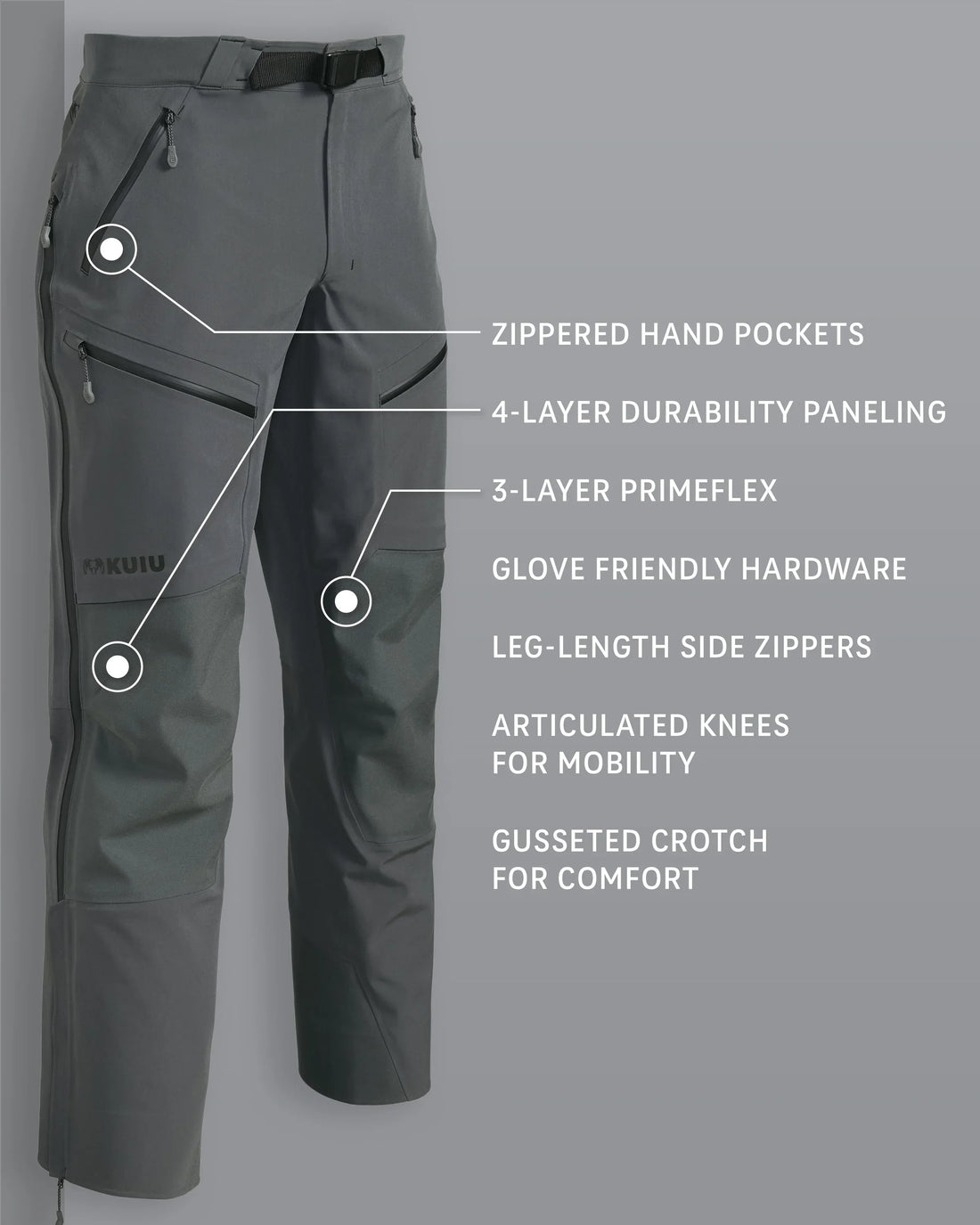 Yukon TR Rain Pant | Gunmetal
