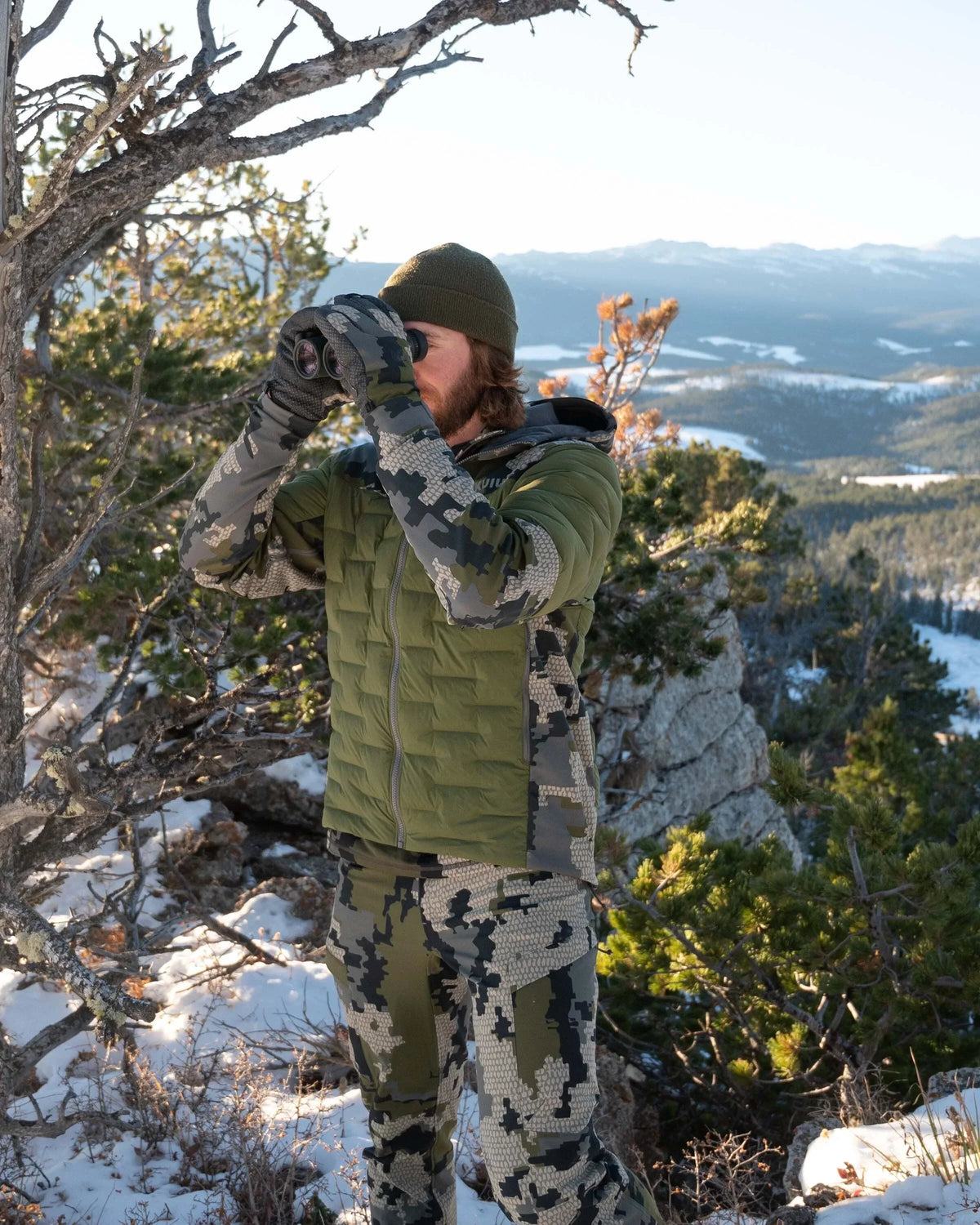 Axis Thermal Hybrid Hooded Jacket | Verde