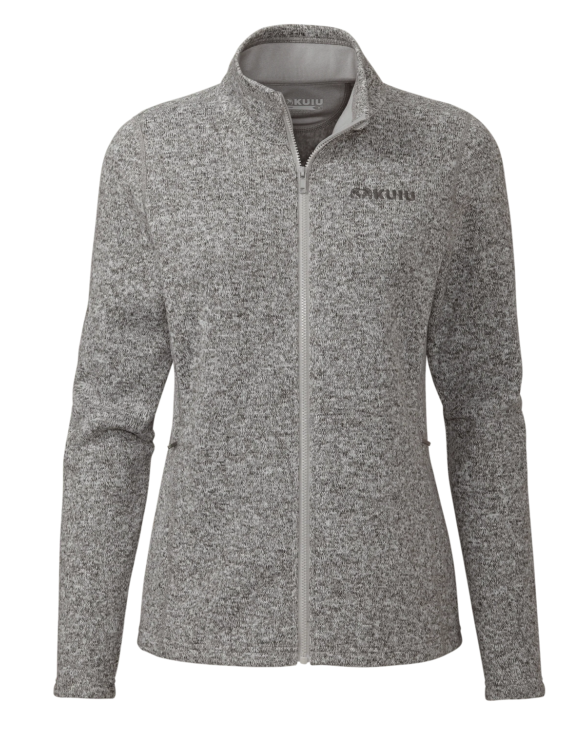 Women's Base Camp Full Zip Sweater | Stone White Heather