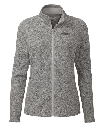 Women's Base Camp Full Zip Sweater | Stone White Heather