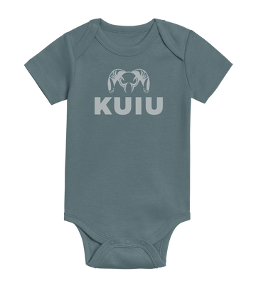 KUIU Stacked Logo Baby One-Piece | Harbor
