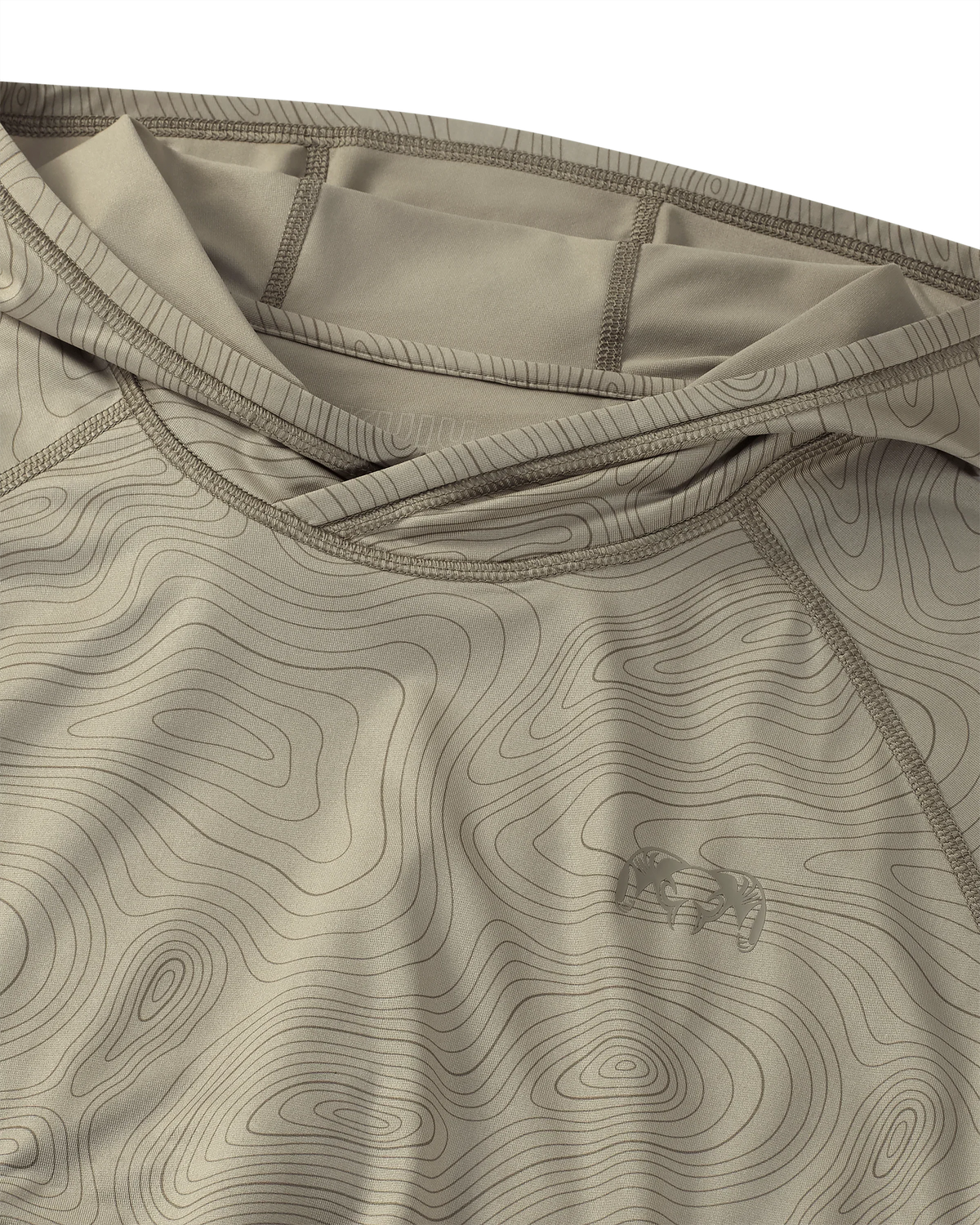 Gila LS Hoodie Topo | Bone Topo Print